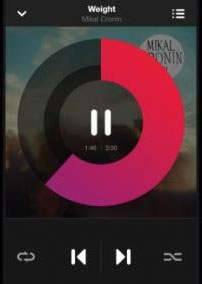 Not a fan of this progress wheel covering up the album art. 